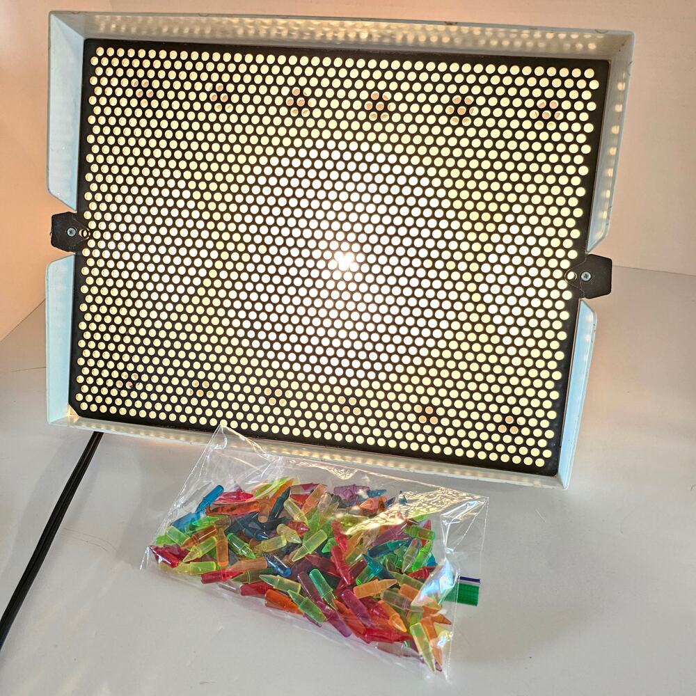 Vintage 1986 Milton Bradley Lite-Brite Light Box Model 4780, Pegs Tested Working